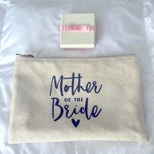 Mother of the Bride Cosmetic Bag and Necklace